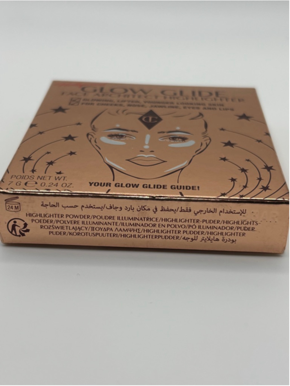 Charlotte Tilbury Hollywood Glow Glide Face Architect Highlighter Moonlit Glow 7 - Picture 5 of 8